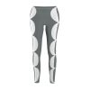 Divistrom Women's Grey & White Leggings