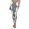 Divistrom Women's Grey & White Leggings