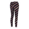 Divistrom Women's Brown Stripe Leggings