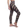 Divistrom Women's Brown Stripe Leggings