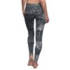 Divistrom Women's Grey & White Leggings