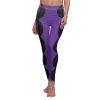 Divistrom Women's Dark Purple Leggings - Green