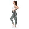 Crossover leggings with pockets