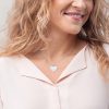 Engraved Silver Heart Necklace