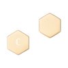 Sterling Silver Hexagon Stud Earrings Divistrom