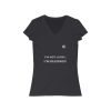 Women's Jersey Short Sleeve V-Neck Tee - I'm Not Lucky, I'm Blessed