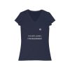 Women's Jersey Short Sleeve V-Neck Tee - I'm Not Lucky, I'm Blessed
