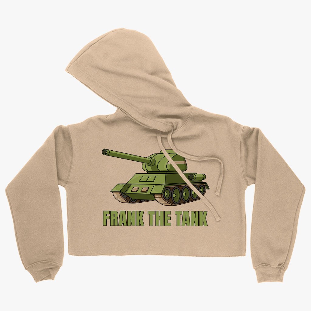 Women’s Cropped Fleece Frank the Tank Hoodie – Old School Hoodie