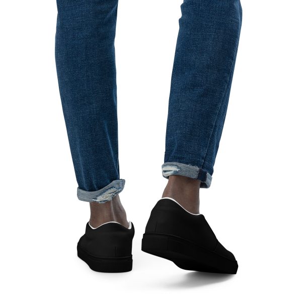 Mens slip on canvas shoes black back 699ff302c3a35.jpg