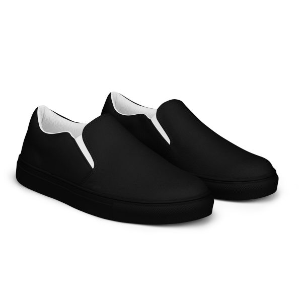 Mens slip on canvas shoes black right front 699ff302c4e89.jpg